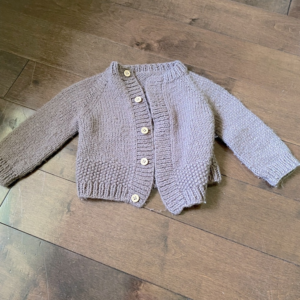 Hand knit cardigan